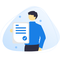 Vector Personaje Sosteniendo Certificado