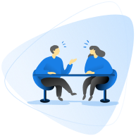 Vector Colaboradores Reunidos En Mesa