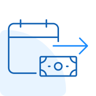 Icon Calendario Billete Azul